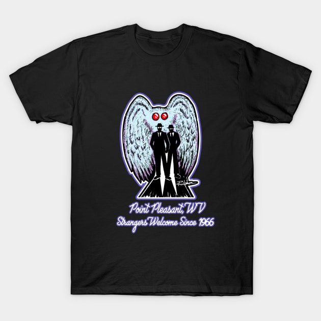 Mothman MIB (Special Edition) T-Shirt by theartofron